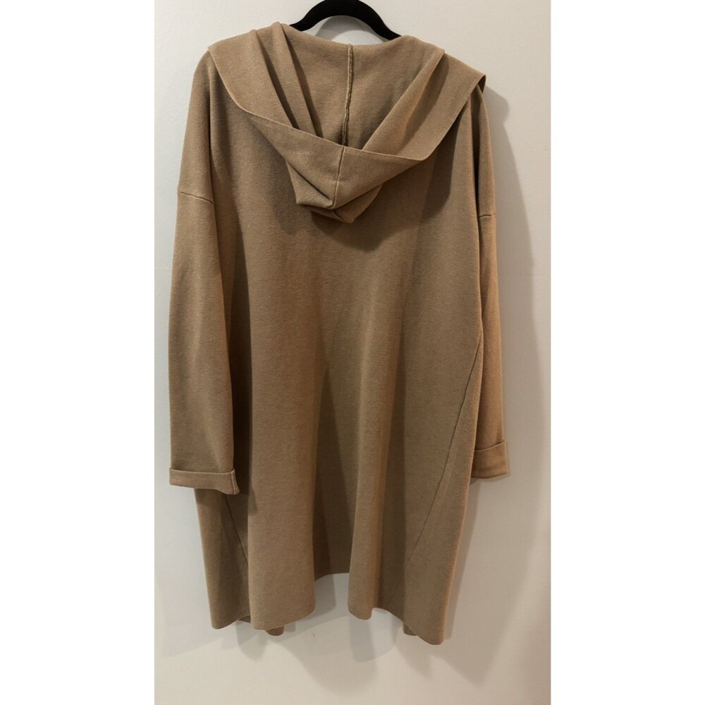 MEROKEETY WOMEN  LONG SLEEVE OPEN FRONT HOODED CARDIGAN LARGE - Picture 6 of 11